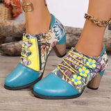 Autumn And Winter New Women's Boots Rough High And Martin Boots British Style National Style Women