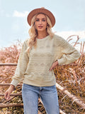 Casual New Women's Ebay Autumn And Winter Fashion Round Collar Slim Long Sleeve Knit