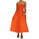 Spot 2025 Spring New Women's Fashion Temperament High Waist Sling Cotton Hemp