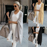 Spot 2025 Autumn Winter New Cardigan In Long Loose Irregular Hem Coat