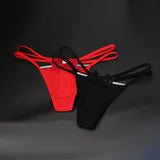 Ice Silk Slipless Low-Rise Thin Belt Thong Women's Hot Trousers Embroidery Squeal Cotton Net Lust