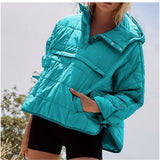 Autumn And Winter New Fashion Loose Long-Sleeved Hooded Cotton Jacket Warm