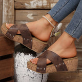 Slope And Slippers Women's 2025 Spring New Fashion Casual Slippers Light And Breathable Women's