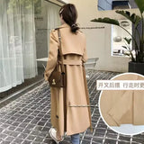 Zingj Trench Coat Female Spring And Autumn 2024 Spring New Medium And Long Korean British Style Small People Wear A