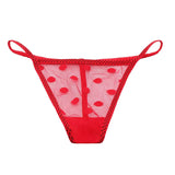 And Korean Transparent Lace Thong Women Feel Scarless Solid Color Dots To See The Hot High-Sladen