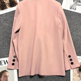 Women New Design Office Ladies All-match Formal-clothing Simple Young Korean Style Spring Streetwear Button Ins