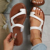 Round Head Shame Flat Beach Shoes Women Wear Retro Cool Slippers Womenshoes