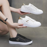 Soft-Skined Small White Shoes 2025 Autumn And Winter New Ins Trendy Casual Sports Shoes Fashion Lace Casual Board