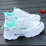 Dad Shoes Women In The Tide Of Spring And Summer New Mesh Shoes Flat Bottom Light Hollow Breathable Net Shoes Women's