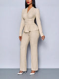Summer New Waist Thin Solid Color Long Sleeve