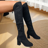 Boots Women 2025 Autumn New Thin High-Heeling Fashion Boots Thick And Knee Boots