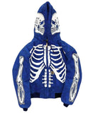 Zingj Women Skeleton Print Hoodies Long Sleeve O Neck Loose Pullovers Female Tops Retro Zip Hoodie Sweatshirt harajuk 211-0-Outfit
