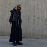 Autumn And Winter New High-Waisted Cotton Comfortable Half-Body Skirt Hot Straight Knitted Long
