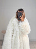 Big Collar Faux Fur Coat Short Fashion Fox Fur Coat Fluffy Plush Women's
