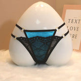 Hollow Buckle Tong Trousers Fake Two-Piece Colorless Hot Seduction Swim Cloth Low-Waisted Lace