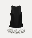Women's Clothing Explosion Fashion White Sleeveless Short-Sleeved Long-Sleeved
