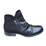 Women's Boots In Autumn And Winter 2025 Low-Heeling Double-Linked Martin Boots Large-Size Casual Ladies Short