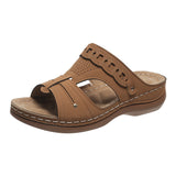 Women's Shoes And Slippers Wear 2025 Summer New Wish Fashion Round Head Comfortable Cool Stepping Line Casual