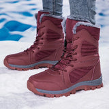Cotton Boots Outdoor Women With Thick Thick Snow Boots Large Size Women's