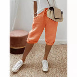 Women's Cotton Bag Loose Slacks Women's Trousers Five-Point