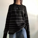 Striped Ribbed Pullover Knit SweaterOutfit