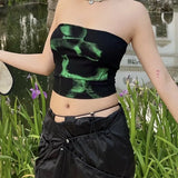 2024 Summer New Women's Clothing Pure Color Body Open-Umbilated Fashion Collar Wrapped Breast Vest