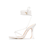 High-Heeled Square Fashion Women's Walking Show Fine Heel Sandals Heels Thin Belt Combination Of Cool
