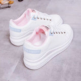 White Shoes Women Autumn 2025 New Low-Help Korean Version Of The Female Breathable Leather Panel