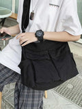 Large Canvas Satchel Bag- Outfit