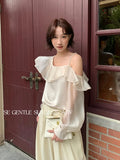 Xixi 2025 Autumn White Standard Dingy Temperament Under-Bottom Long-Sleeved Lotus Shirt Shirt Small Shirt Lady