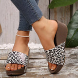 New Summer Women Thick Bottom Slope And Slippers Large Code Nailed Thick Bottom