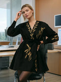 Vintage Court Style Waist Thin Dress 2025 Summer New Heavy Industry Embroidery Lace Design Short