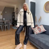 Women's Clothing Explosion Of Lamb Wool Coat Female Locomotive Fur Locomotive Thick