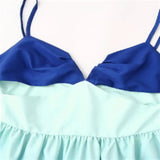 Women's Clothing 2025 Summer New Sexy Wind Gradient Dress High Waist Folds And Sleeveless Sling