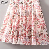 Women 28 Colors Fashion Simple Elastic Waist Summer Elegant Student Folds All-match Ulzzang Female Leisure Floral