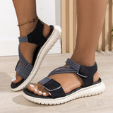 2025 Sandals Women's Large-Size Car Sewing Slopes And Casual Magic