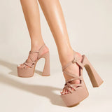 Zingj Summer New Rome Model T Table Pole Dance 15CM Hate Sky High Sandals High Heels Women's Shoes-Outfit