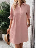 Women's Summer New Wish Casual Loose Solid Color