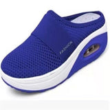 Women's Shoes Air Cushion Casual Sneakers Summer Round Head Net Cloth Breathable One-Legged