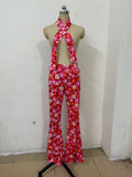 Halloween Print Flares 70S Hippie Retro Print Headband