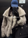 Imitation Fur Jacket Lady Loose Long-Sleeved Coat Toka Fox Hair In Autumn/Winter