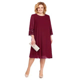 Shipping Mother of The Bride Dresses 2021 Chiffon Plus Size Long Sleeve Party Gown robe de soir¨¦e de