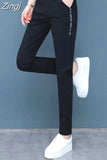 Pants Women Side-stripe Lace-up Harem Slim All-match Womens Soft Leisure Spring Trendy Ulzzang Simple Hot Sale Basic
