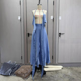 Summer New Breast-Wearing Waist Seaside Holiday Dress Suit Women's