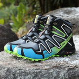 Outdoor Snow Boots High Help Plus Velvet Hiking Shoes Anti-Slip Thick And Lightweight Climbing Men's Cotton