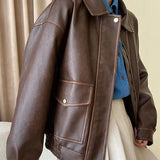 And Winter New Women's Clothing To Restore The Ancient Money Wind And A And A Jacket Locomotive Jacket