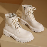 Style Martin Boots Autumn 2025 New Retro Thick-Bottomed Red Pop Boots Autumn And Winter Short Boots Women's