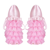 Pink Sweet Spice Girl Lolita Water Lace Coarse Heel Y2K Plus 47 Women's High