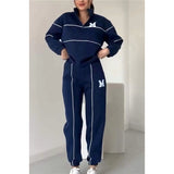 2025 New Trousers Letter Long-Sleeved Casual Sports Set Two