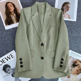 Zingj Suit Jacket Female 2024 Spring And Autumn New Style Casual Texture Fried Street Suit Korean Version Suit Jacket